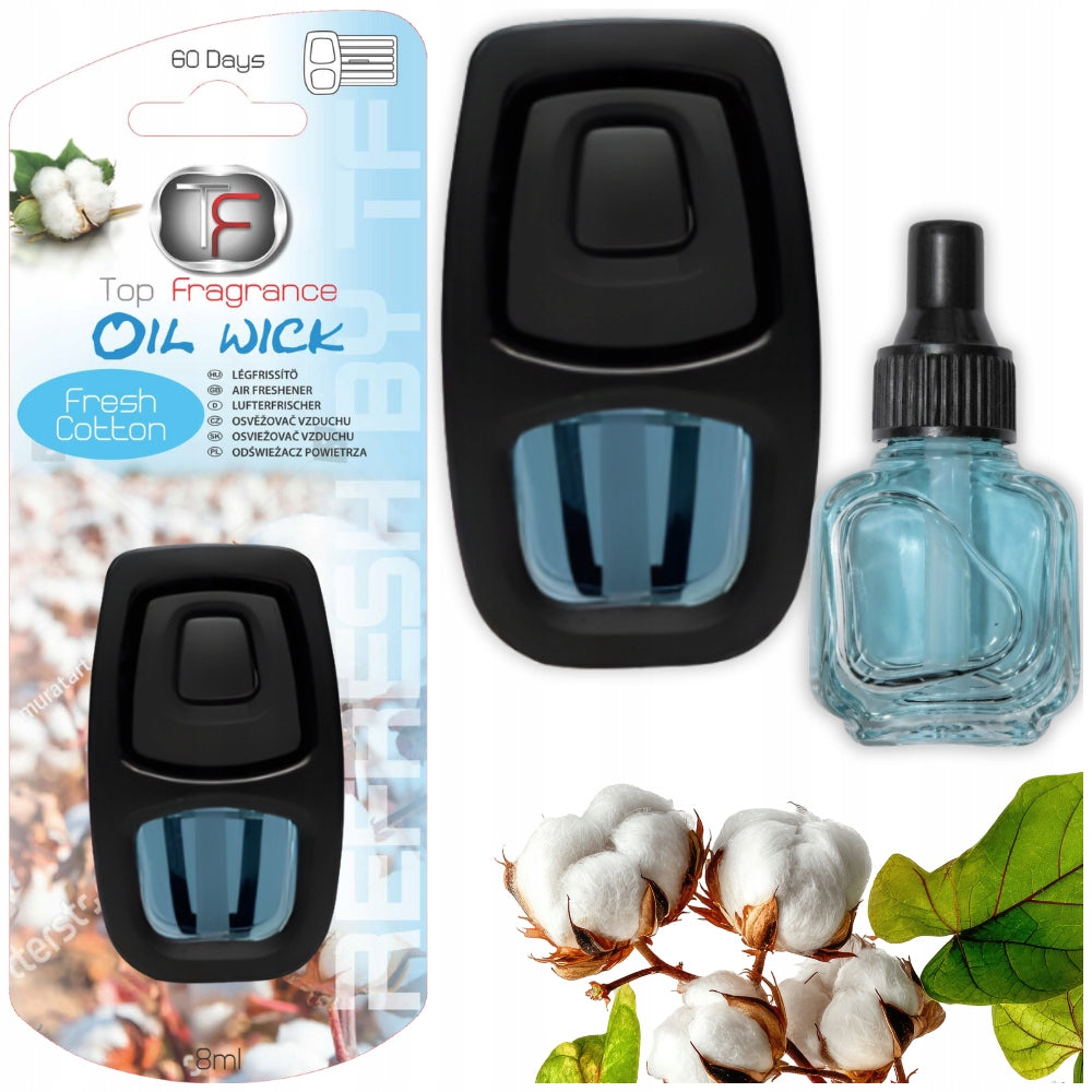 Scent for Car Vent Grilles Long Lasting 60 Days Fresh Cotton