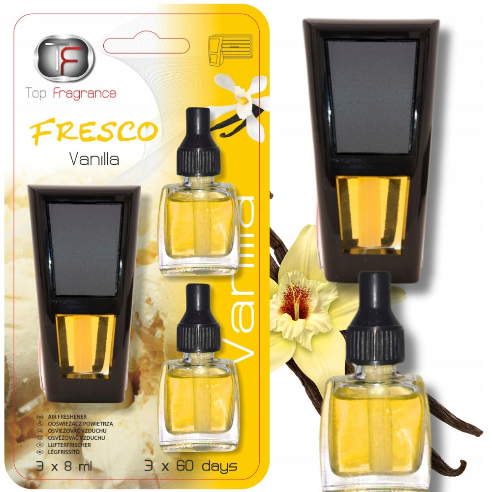 Scent for car air vent Long lasting 180days Fresco 3in1 Vanilla