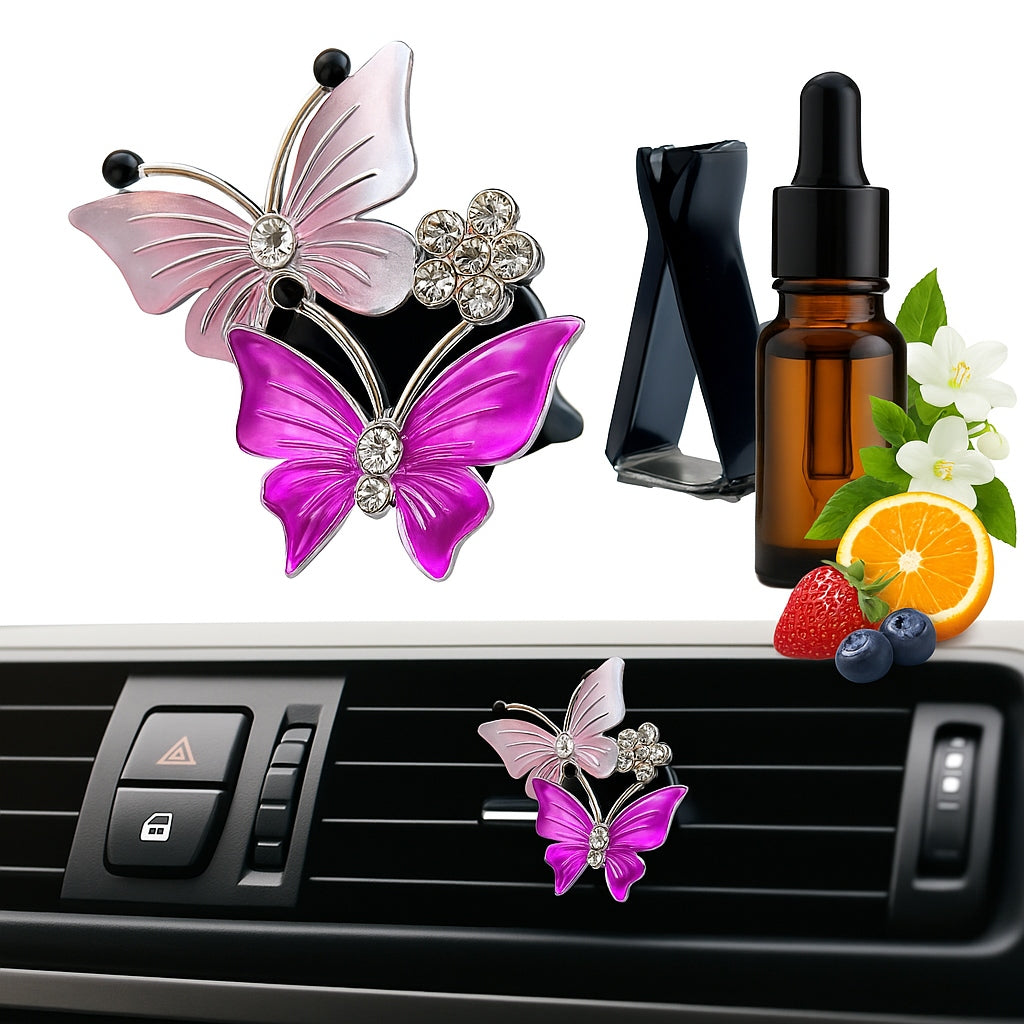 Scent for car ornament Butterfly freshener diffuser for oils + oil