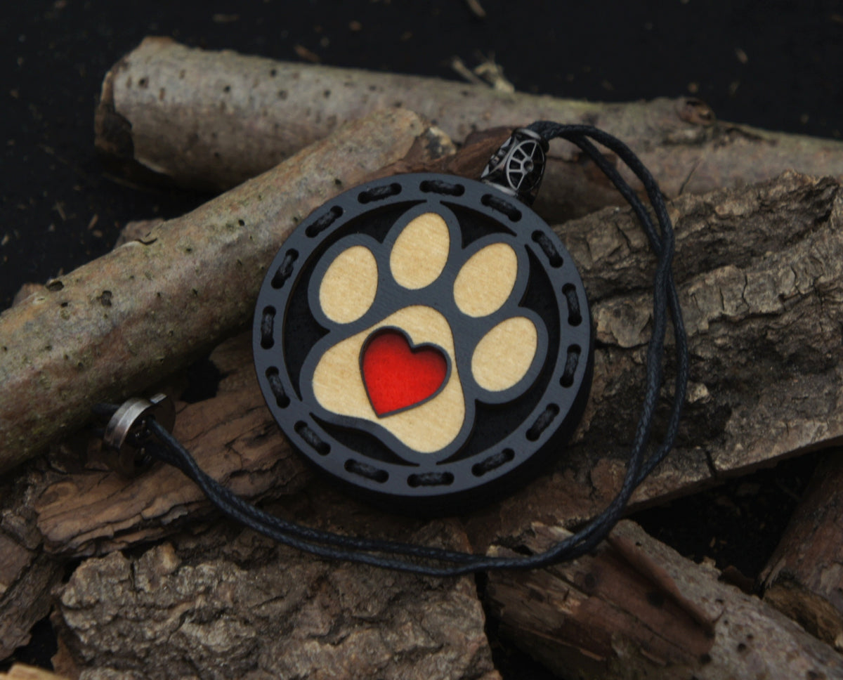 Scent for car wooden pendant Deconet Black - Paw Manufacturer no brand