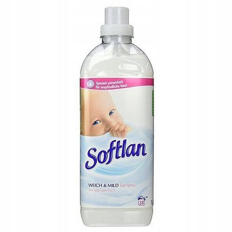 Scented CLOTHES SOFTENER Delicate 1L SENSITIVE WHITE Softlan Packaging status original