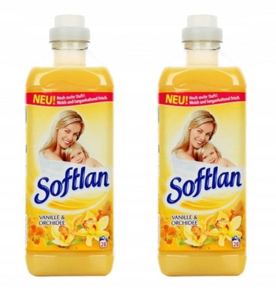 Scented CLOTHES SOFTENER Delicate 1L VANILLE YELLOW Softlan Packaging status original