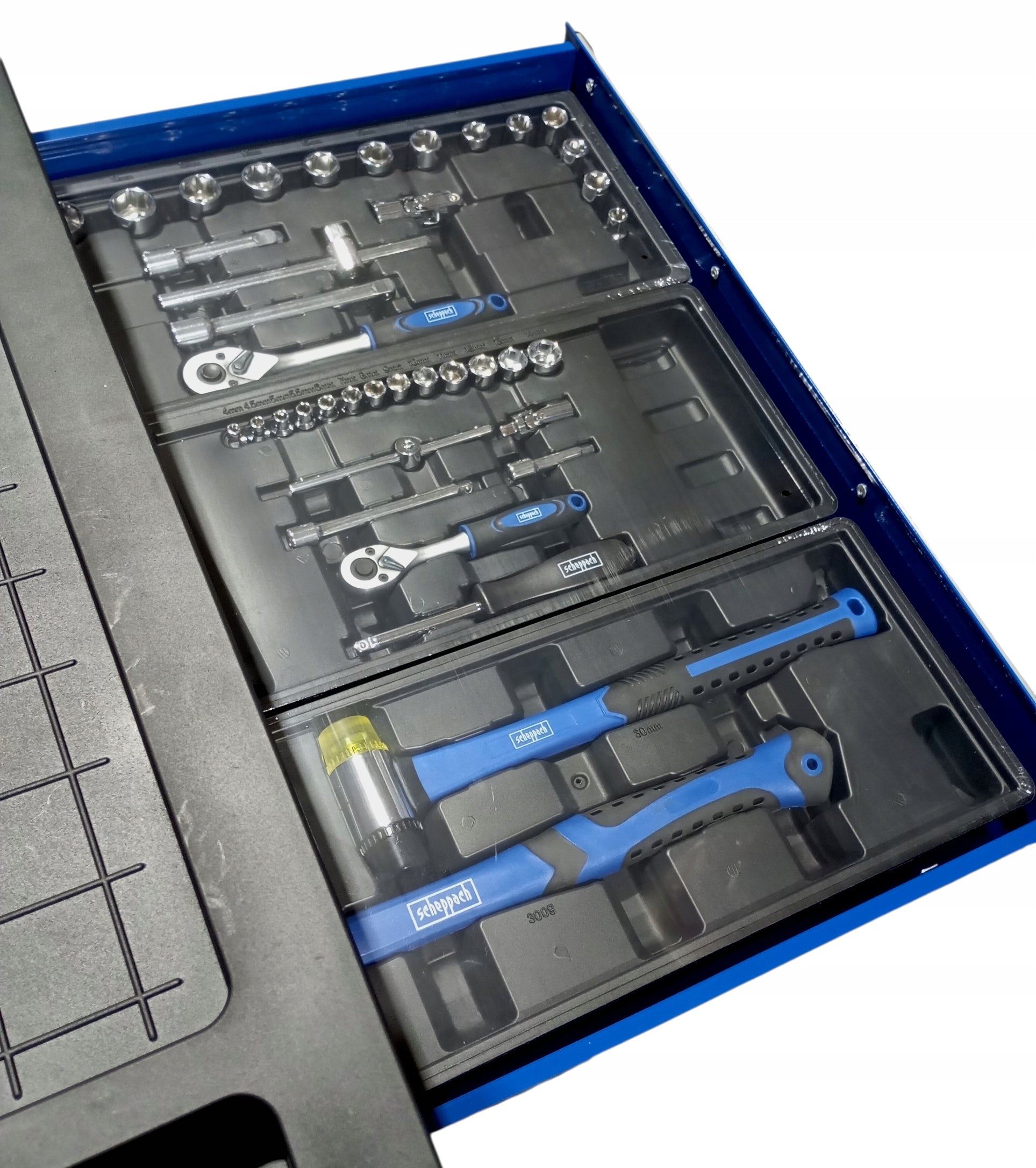 Scheppach TW1150 workshop trolley 6 drawers 70 el. Cr-V Workshop cabinet Packaging status original