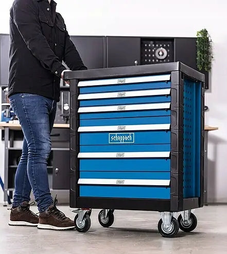 Scheppach TW1150 workshop trolley 6 drawers 70 el. Cr-V Workshop cabinet Product width 46 cm