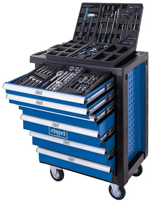 Scheppach TW1150 workshop trolley 6 drawers 70 el. Cr-V Workshop cabinet