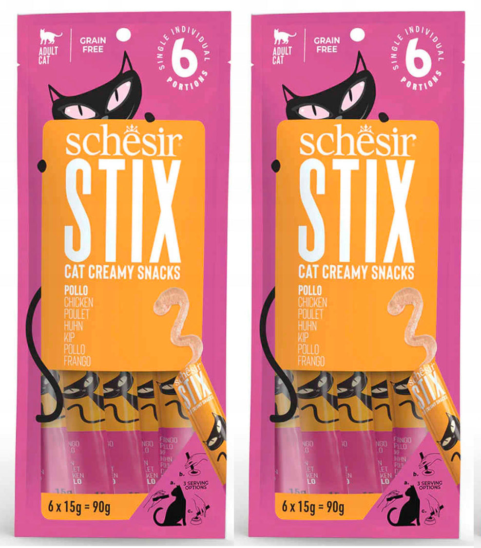 Schesir STIX Chicken in Cream 90g