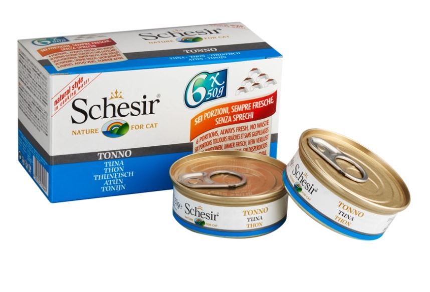 Schesir (cat) can 6*50g tuna in own sauce