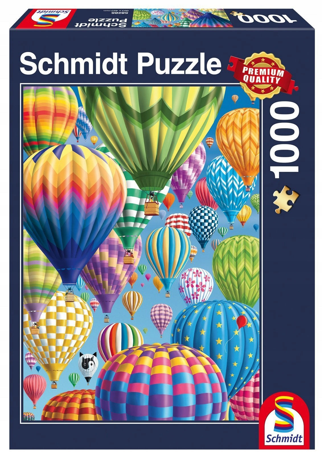 Puzzle Flug bunter Luftballons Schmidt Spiele, 1000 d. 
