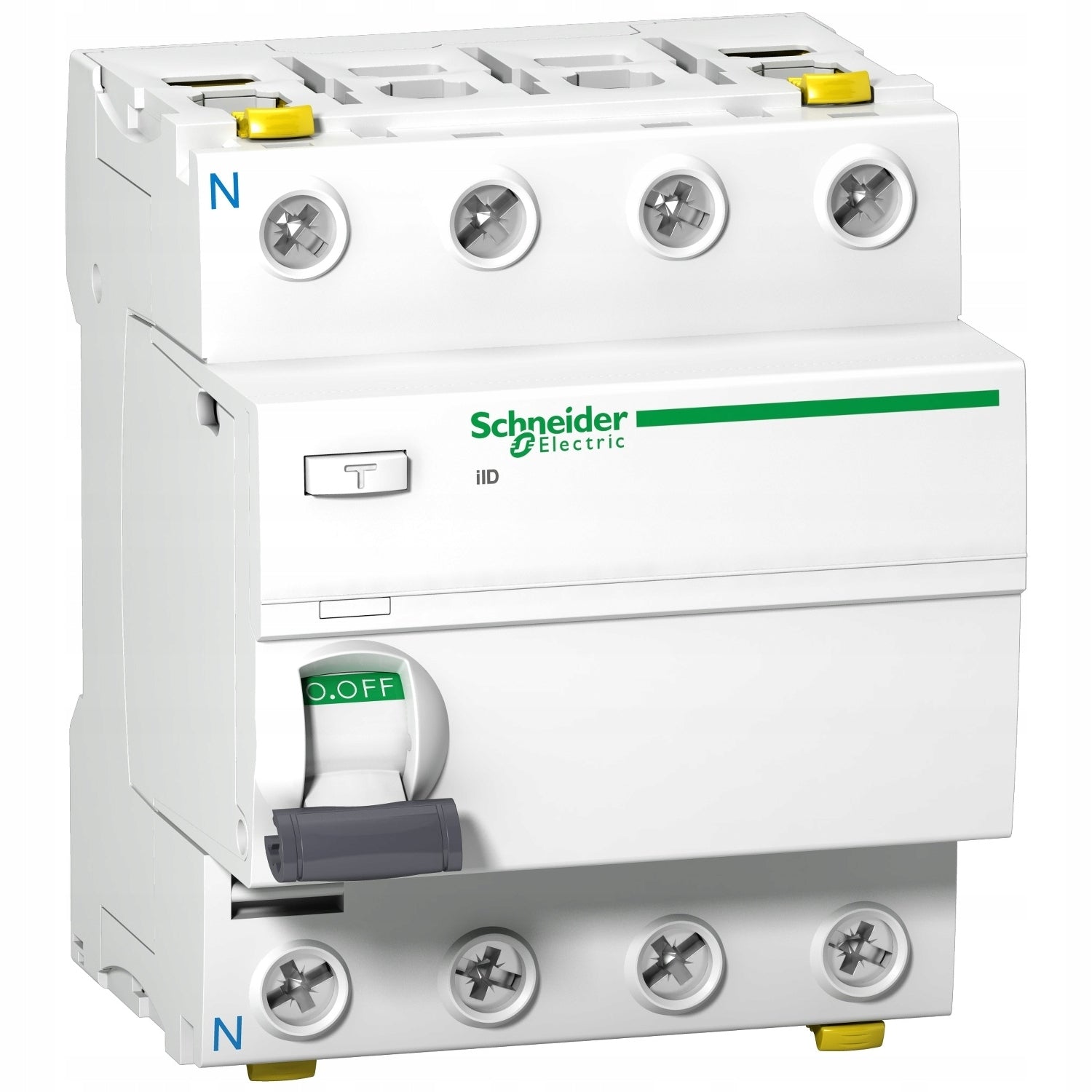 Schneider Fehlerstromschutzschalter, 63 A, 30 mA, Typ A, 4-polig 