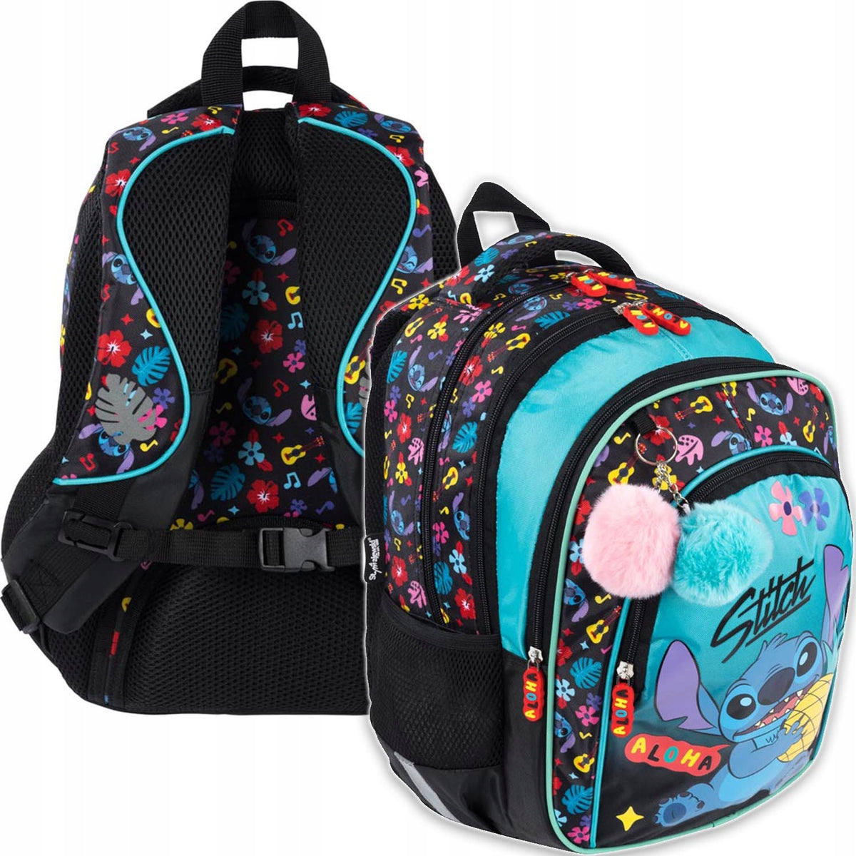 School BACKPACK 4-CHAMBER Lilo and Stitch St. Majewski 22L MINT ALOHA 3107 Packaging status original