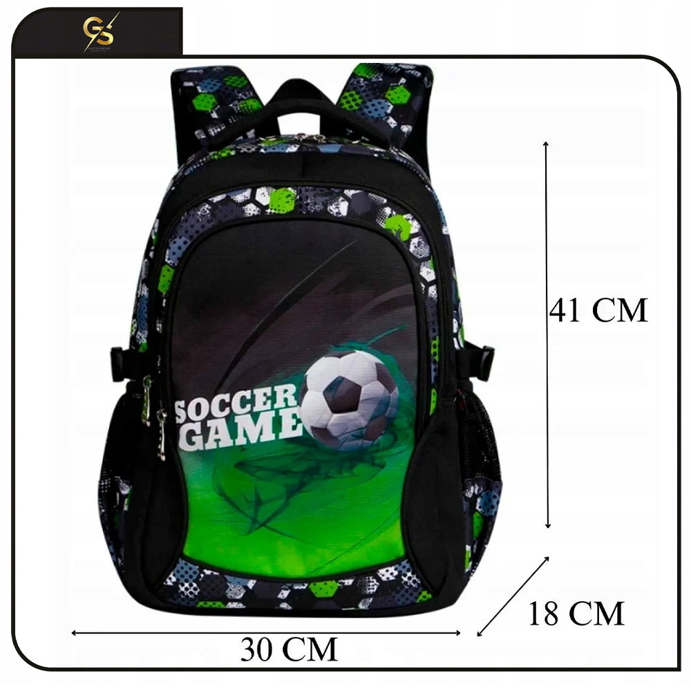 School BACKPACK Football Schoolbag Youth Spacious For School KL. 4-6 Manufacturer code Plecak Piłka Nożna Football Edison Klasa 1-8