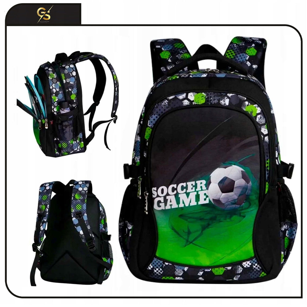 School BACKPACK Football Schoolbag Youth Spacious For School KL. 4-6 Packaging status original