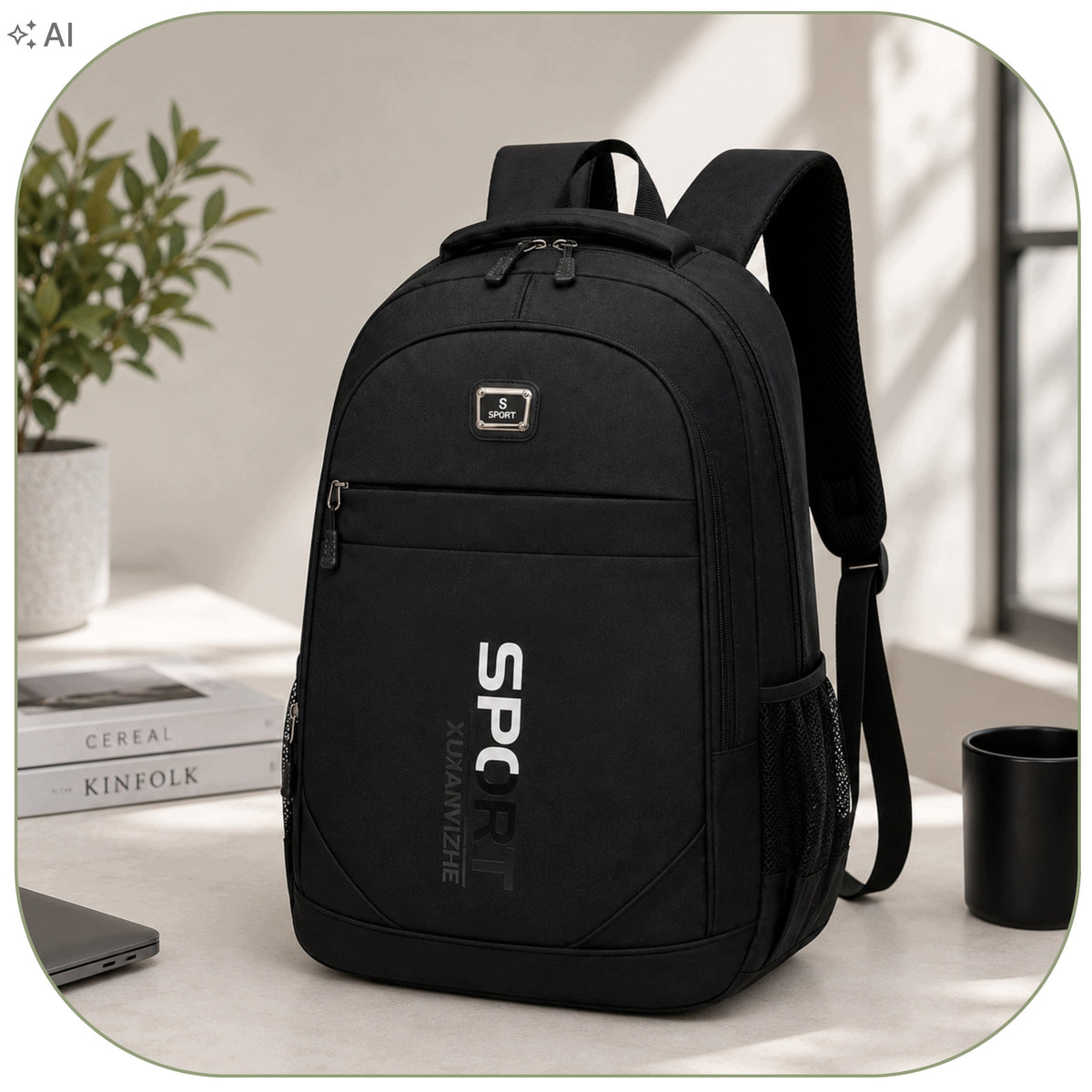 School BACKPACK Waterproof Spacious Sports City Laptop Packaging status original
