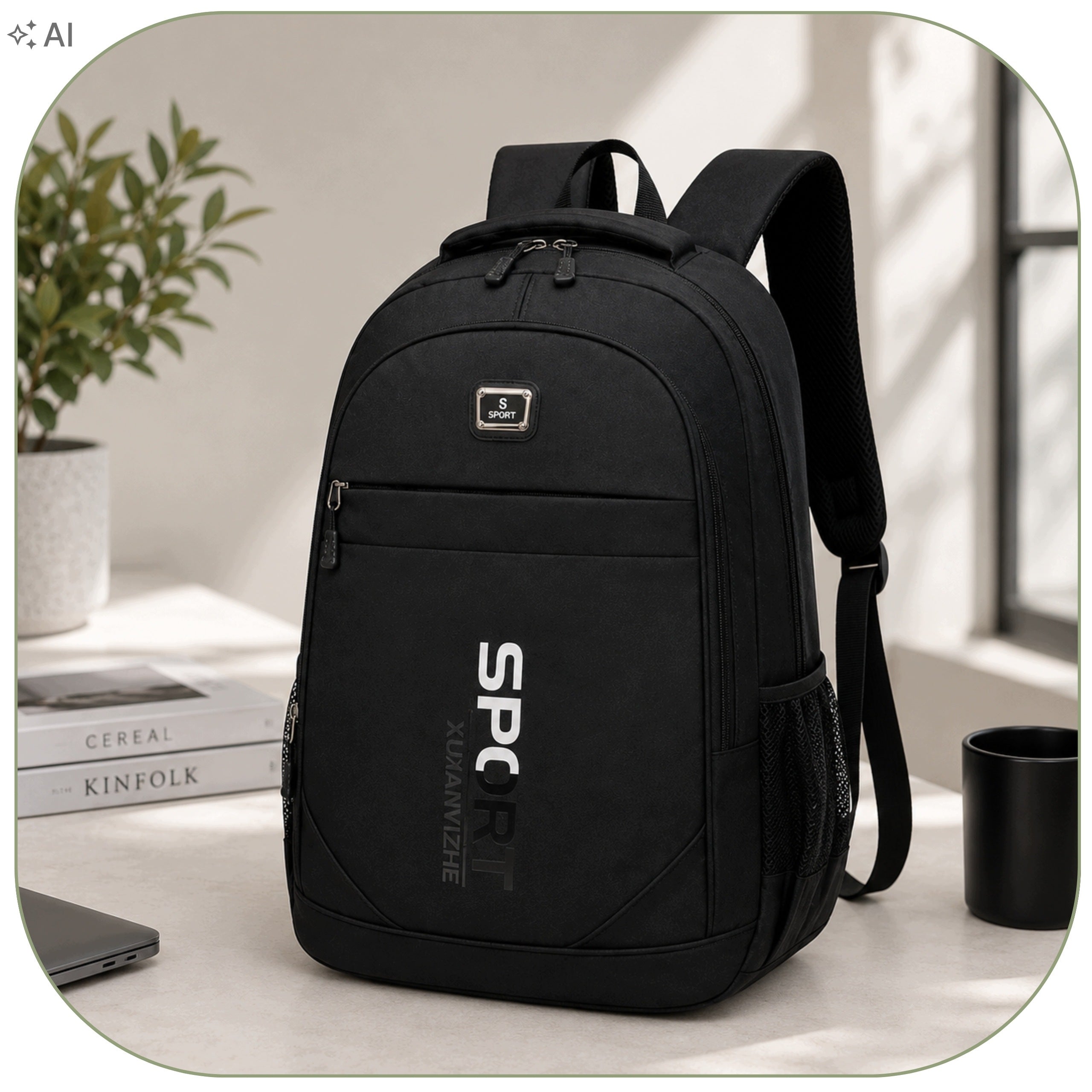 School BACKPACK Waterproof Spacious Sports City Laptop Packaging status original