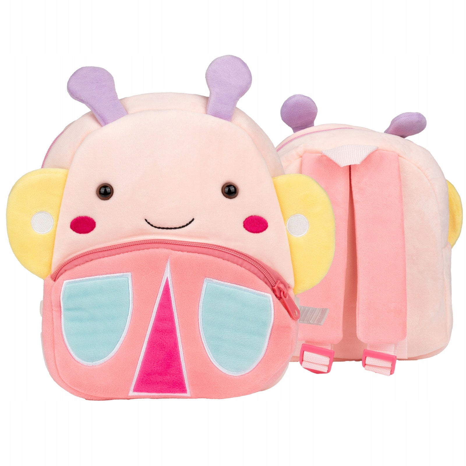 School BACKPACK for Girls Boy Preschooler Butterfly Plush Brand Alessio