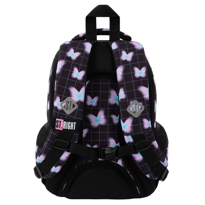 School Backpack 3-Chamber St. Right BP-26 PASTEL BUTTERFLY Pastel Butterflies Manufacturer code BP-26