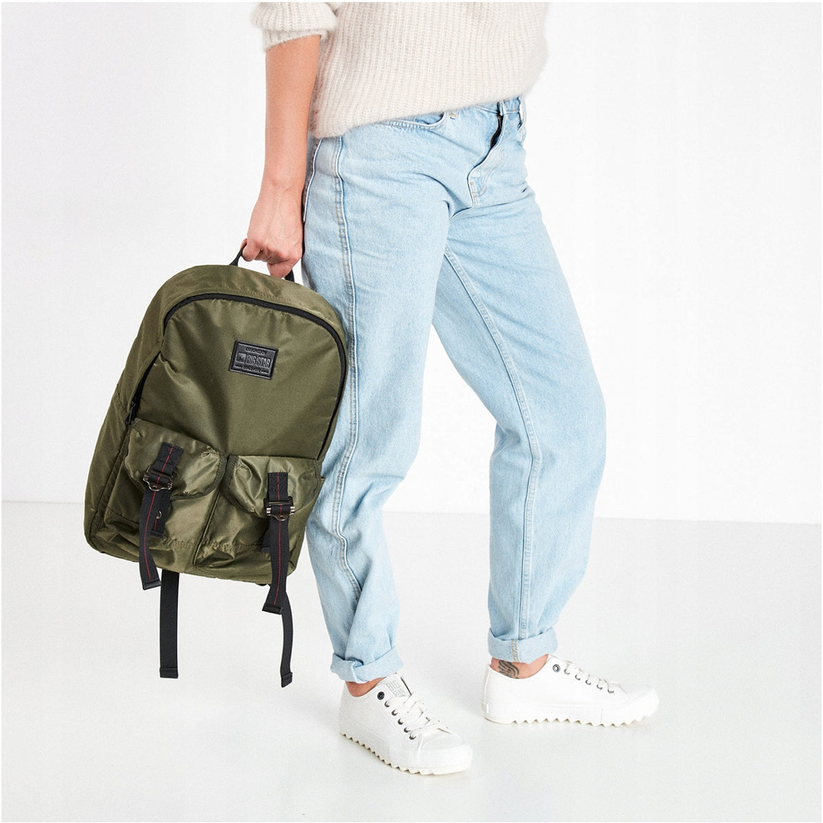 School Backpack Big Star Men's GG574179 Green Universal Stylish Packaging status original