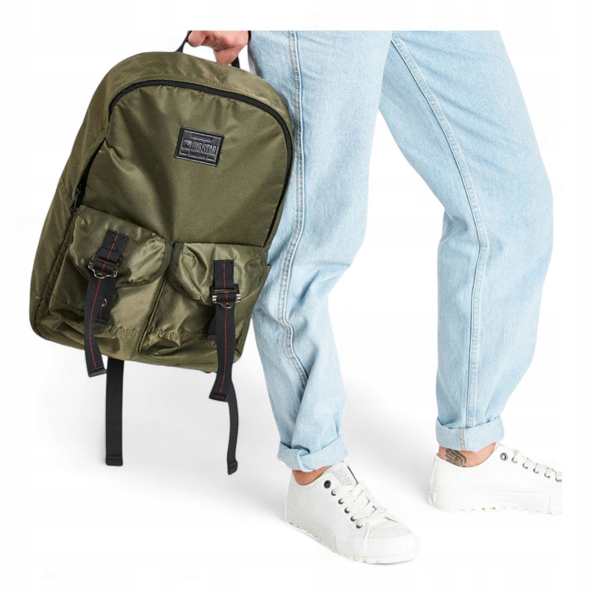 School Backpack Big Star Men's GG574179 Green Universal Stylish