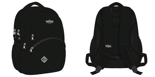 School Backpack Black Vintage St-Right