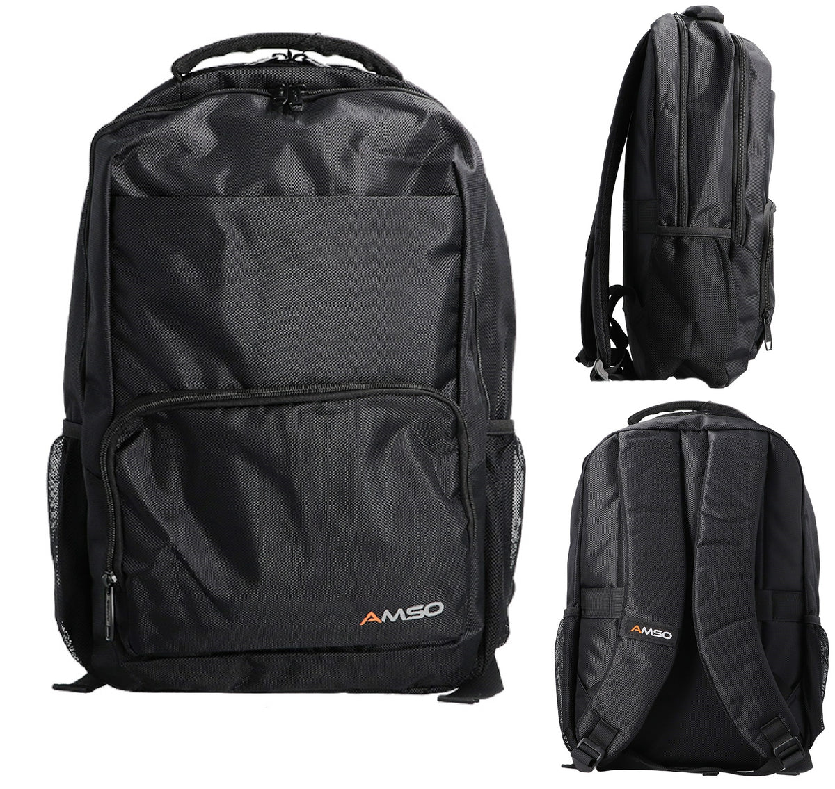School Backpack Black Waterproof Lightweight Laptop Pocket 15,6" and Tablet