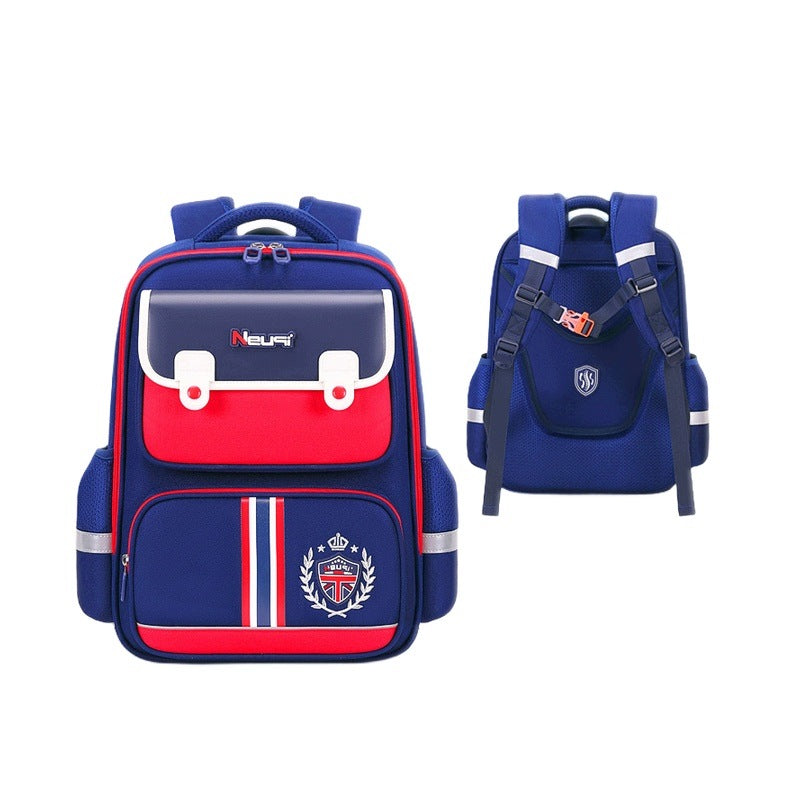 School Backpack Boy 2-6 Class Red Small Relieving Large