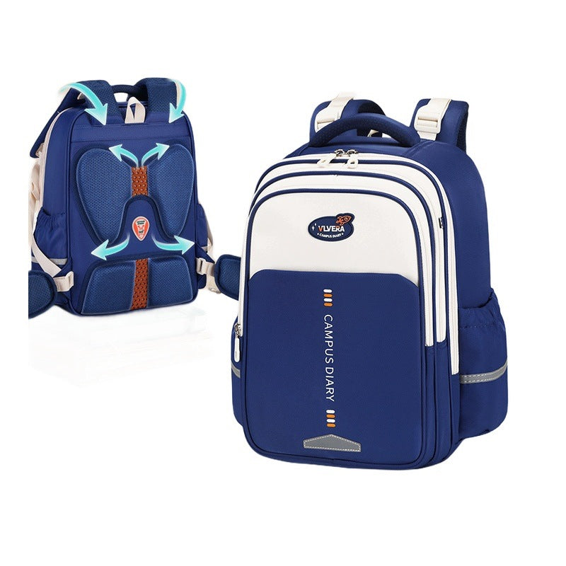 School Backpack Boys Girls Sized Lightweight Blue Small For