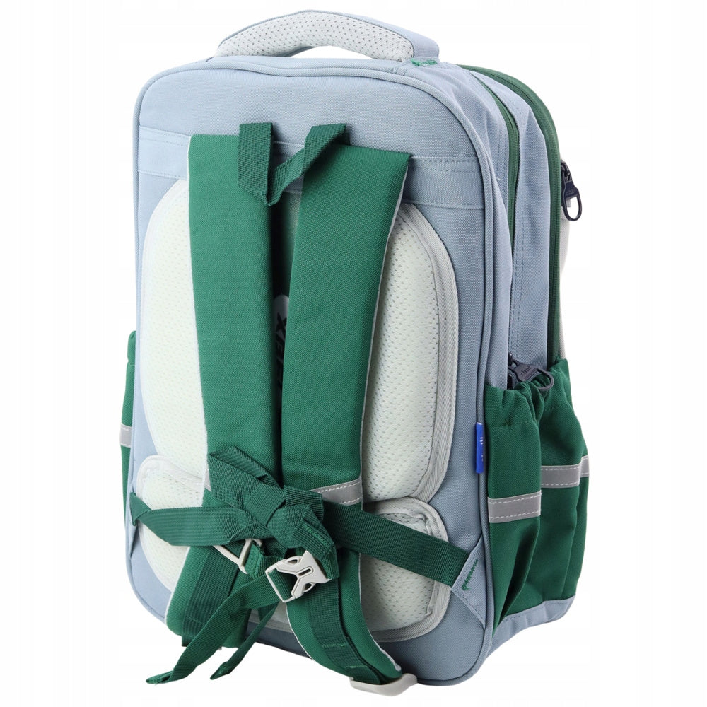 School Backpack Dinosaur Patches With Pencil Case Grey 16L Brand no brand