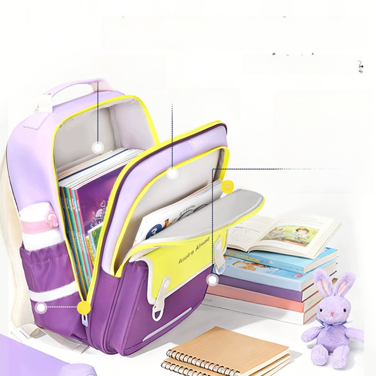 School Backpack For Boys And Girls 1-6 Class Green Large Capacity Brand no brand