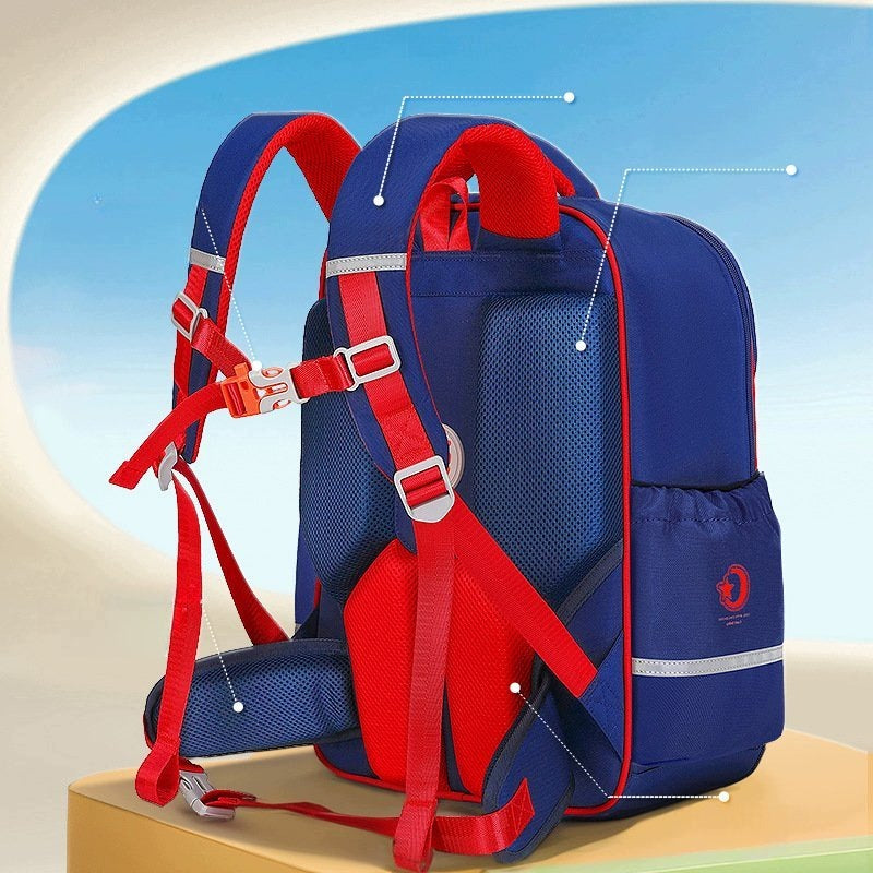 School Backpack For Boys And Girls 1-6 Class Large Capacity Without Weight Brand no brand