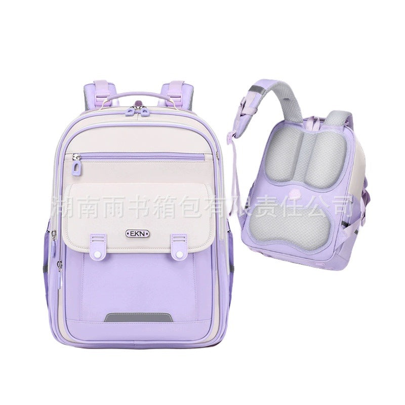 School Backpack For Boys And Girls 3-6 Class Purple Large