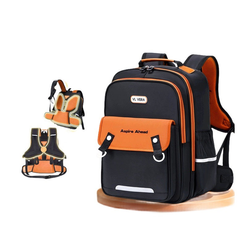 School Backpack For Boys And Girls Classic Black Small Capacity