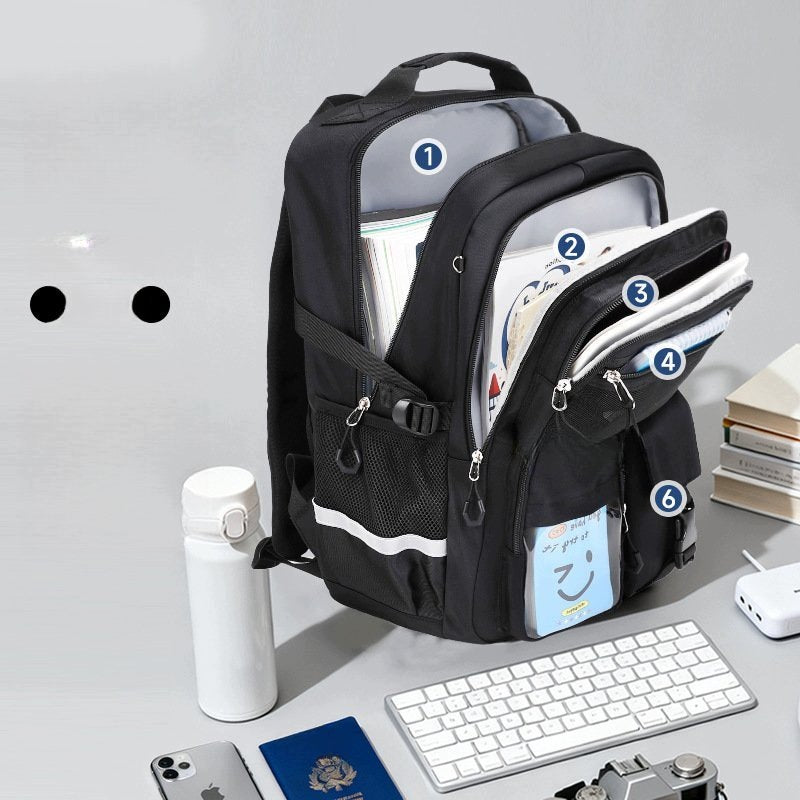 School Backpack For Boys And Girls Correction Shape Blue Large Brand no brand