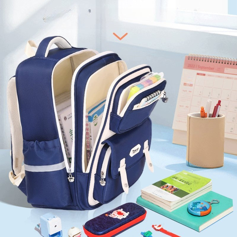 School Backpack For Boys And Girls Lightweight Large Size Pink-Blue Brand no brand