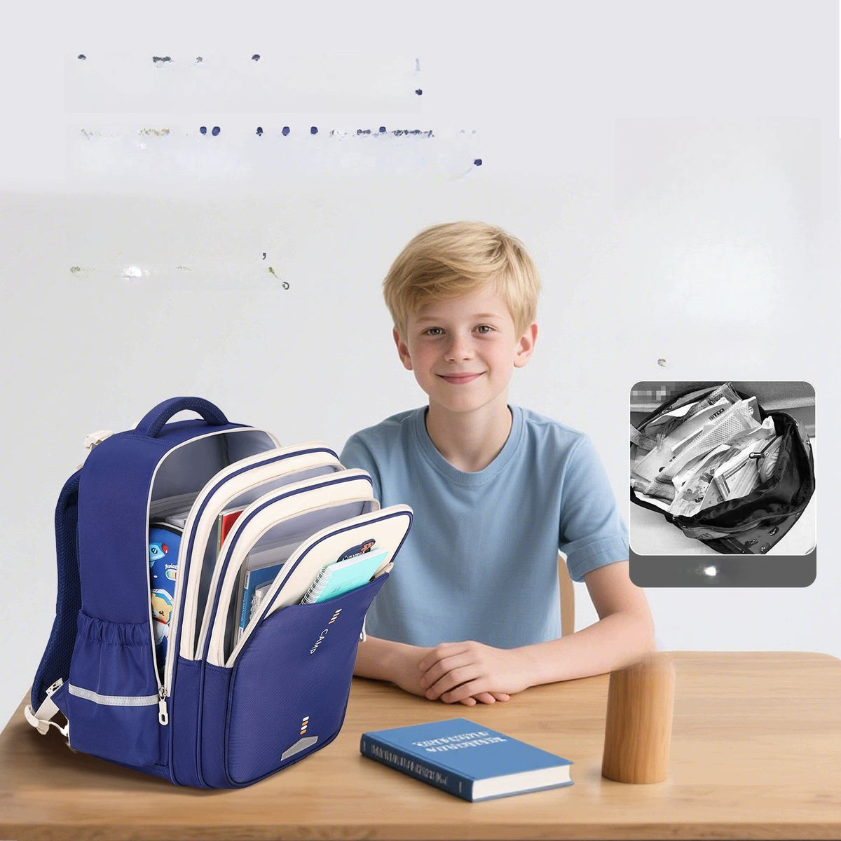 School Backpack For Boys And Girls Purple Large Capacity Lightweight Brand no brand