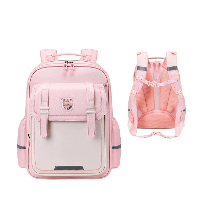School Backpack For Girls 1-3 Grade Sakura Pink Wear Resistance