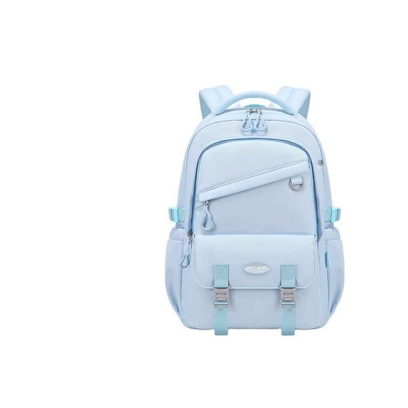 School Backpack For Girls 1-6 Years Spine Protection Blue Large