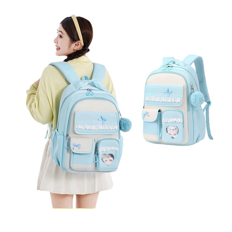 School Backpack For Girls 3-6 Grade And High School Style Ins High Quality
