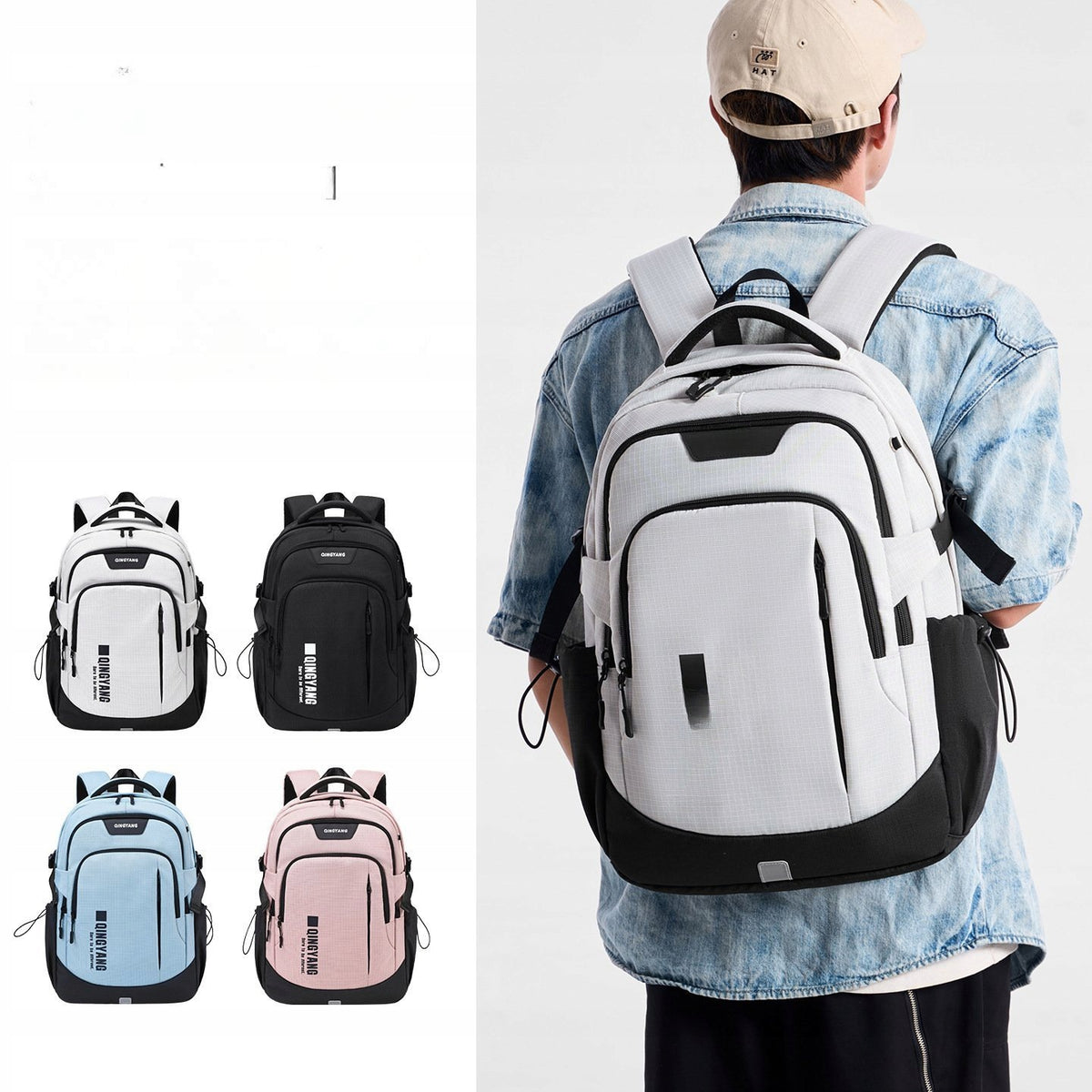 School Backpack For Students Boys And Girls Blue Large Capacity Brand no brand