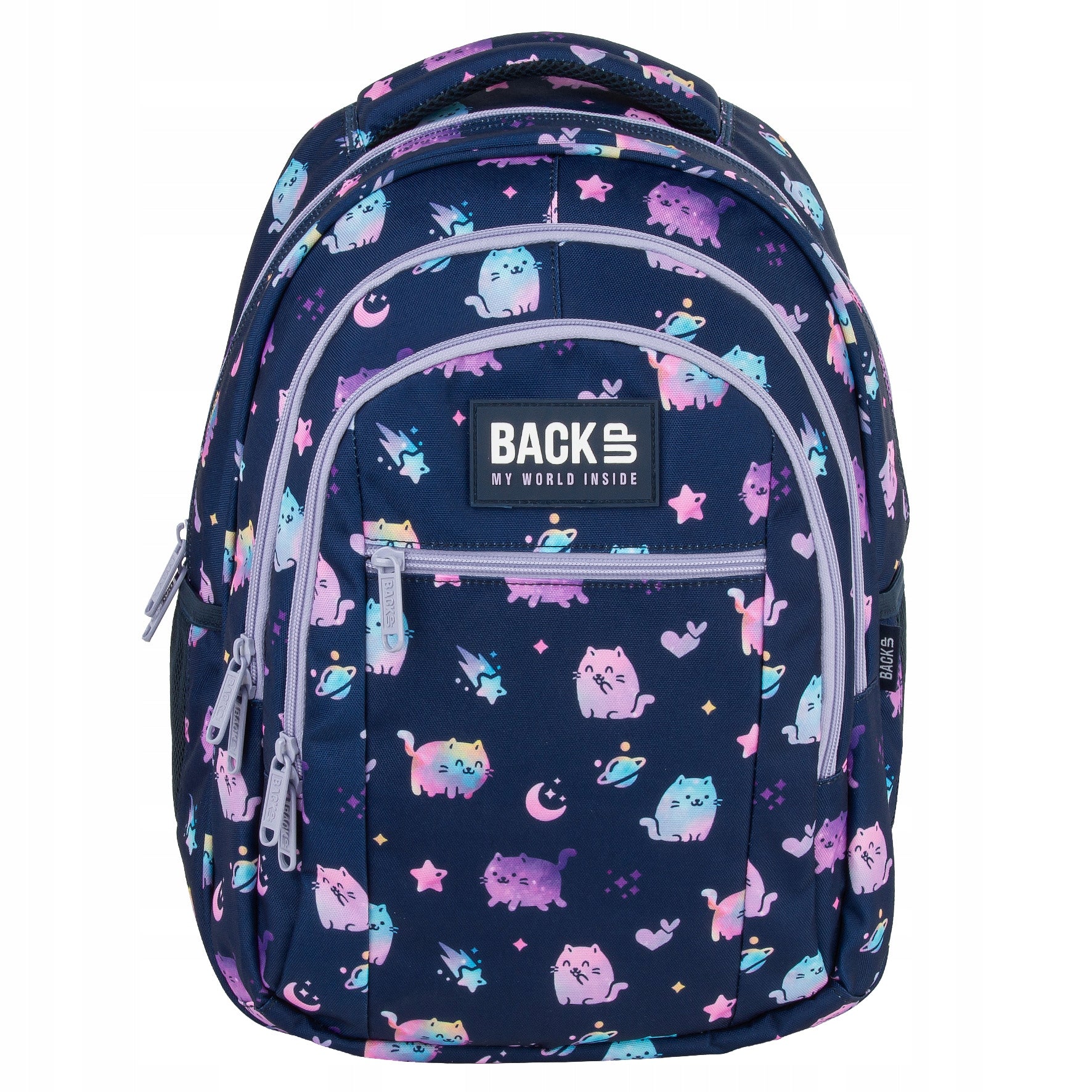 School Backpack Girls BackUp Violet Kittens Rainbow Kittens Manufacturer code PLB7O25