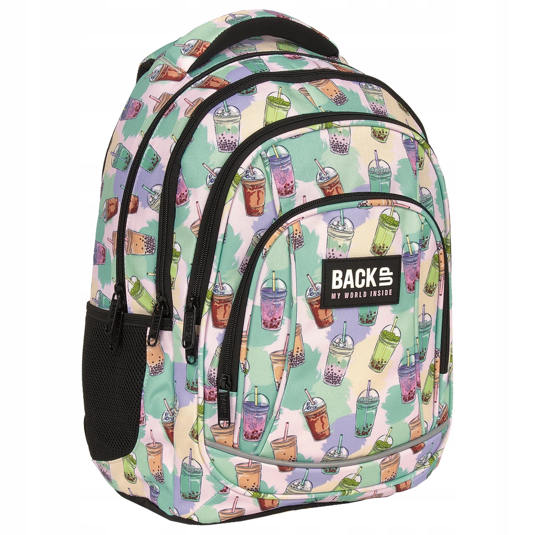School Backpack Girls Pastel Bubble Tea BackUp