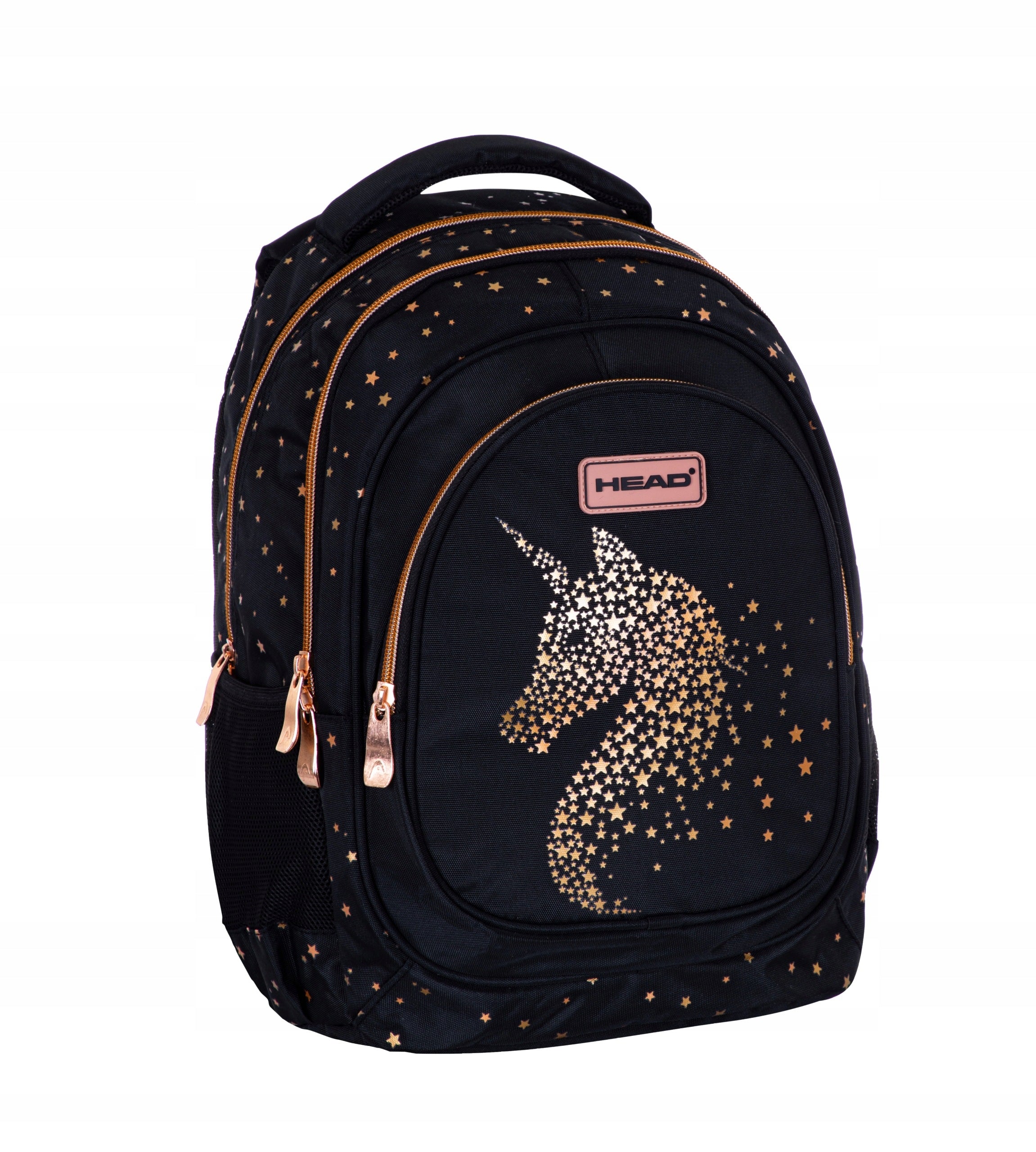 School Backpack HEAD Unicorn Black Gold Manufacturer code 502023084