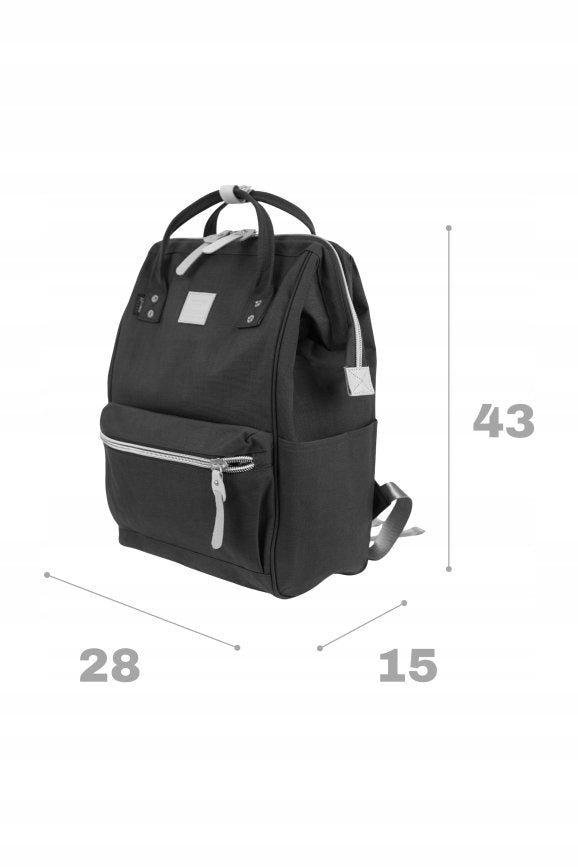 School Backpack Himawari Urban - Waterproof Laptop Storage Black Brand Himawari