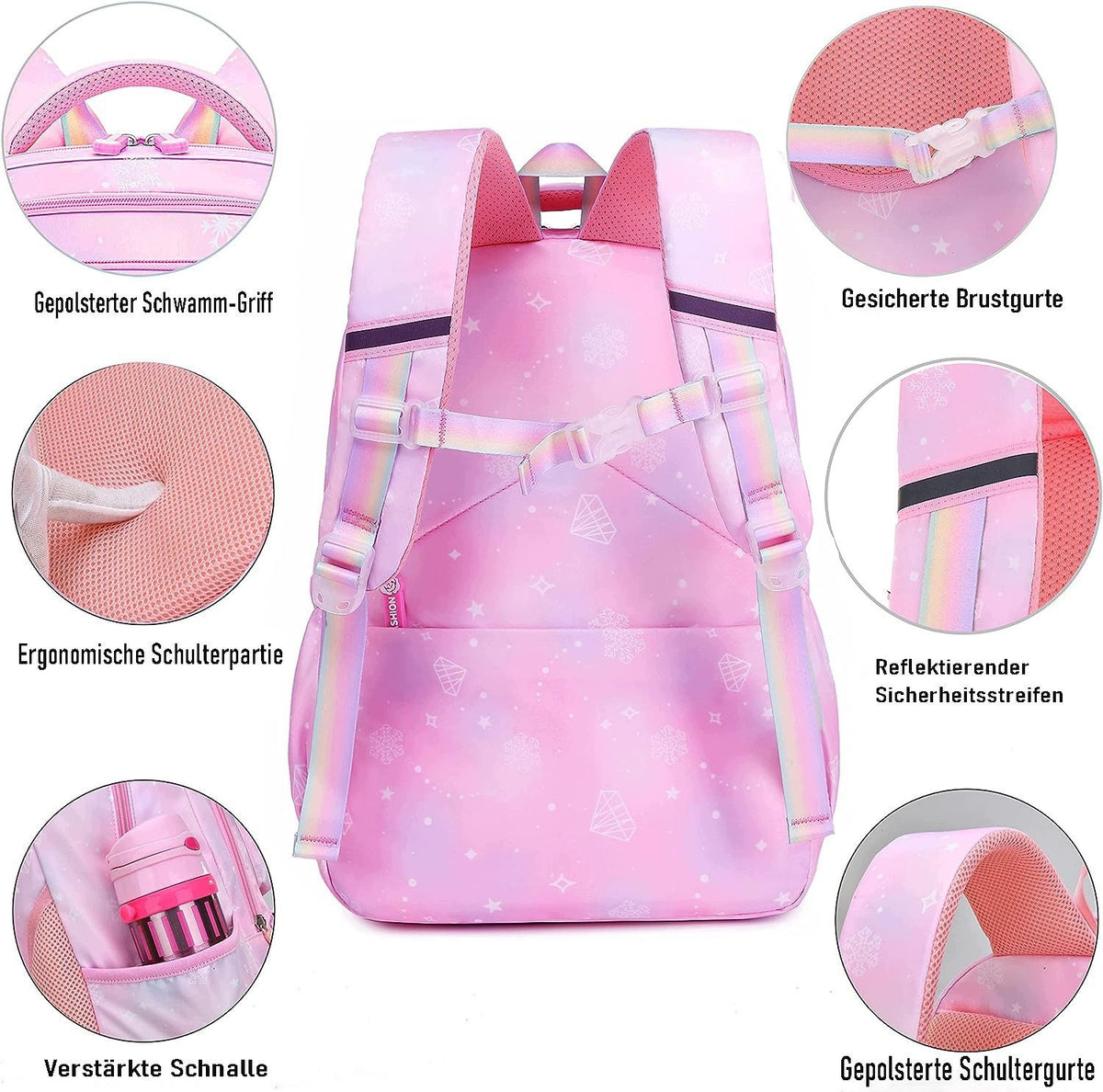 School Backpack – Kids' Backpack for Girls, School Bag with Large Capacity Brand no brand