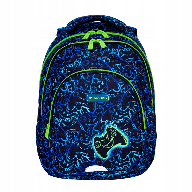 School Backpack Multi-Chamber Astrabag Gaming, Ab300 For Boyfriend Class 4-8