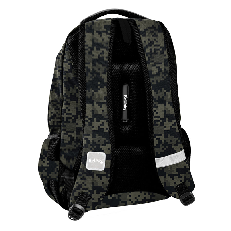 School Backpack Multi-Chamber PASO 20 L For Children Moro Camo Youth A4 Brand BeUniq