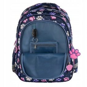 School Backpack Paws BackUP DERFORM Girls' 2 Ergonomic Chambers 38cm Brand Derform