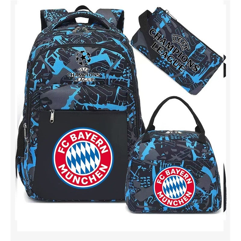 School Backpack Soccer Club Backpack Set: 3-in-1 Lunch Bag and Pencil Case Manufacturer code 6900908849067