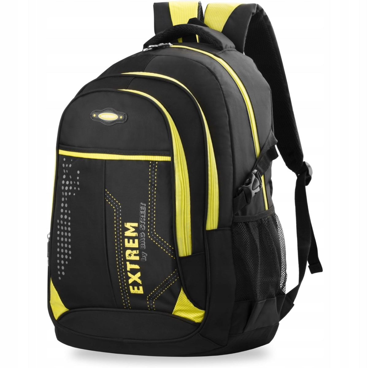 School Backpack Solid Black Urban Sports Spacious Waterproof For Work Packaging status original