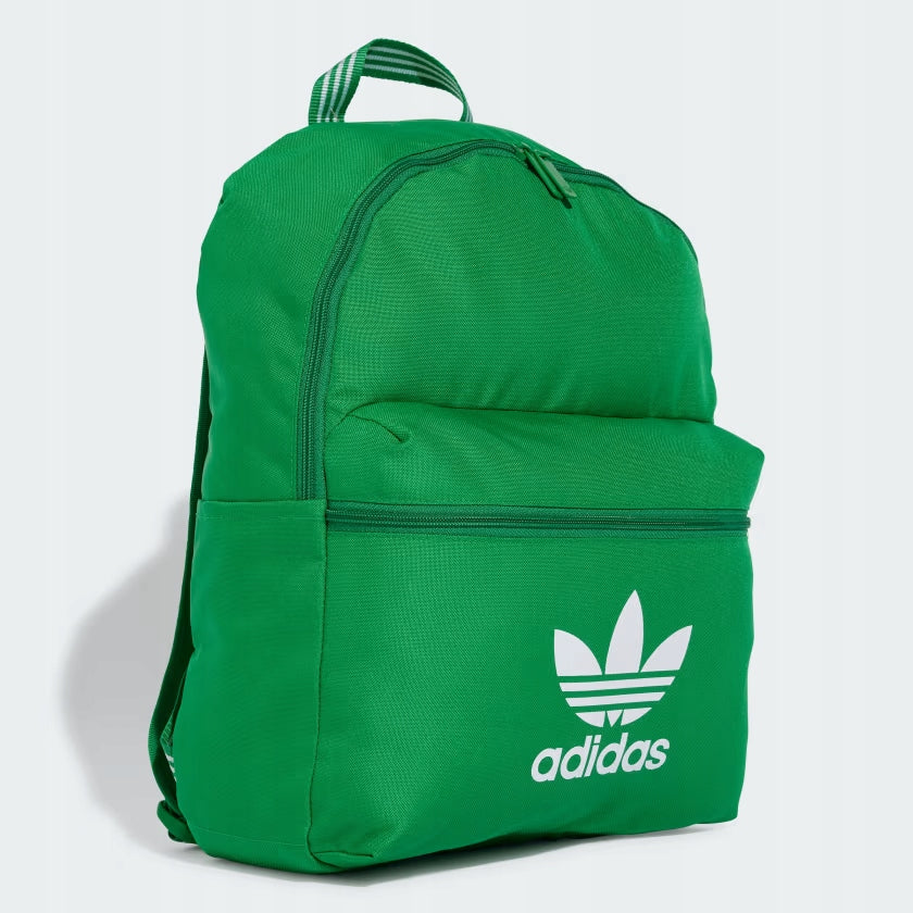 School Backpack Sports Adidas Adicolor Green White Logo Spacious IW1781 Brand adidas