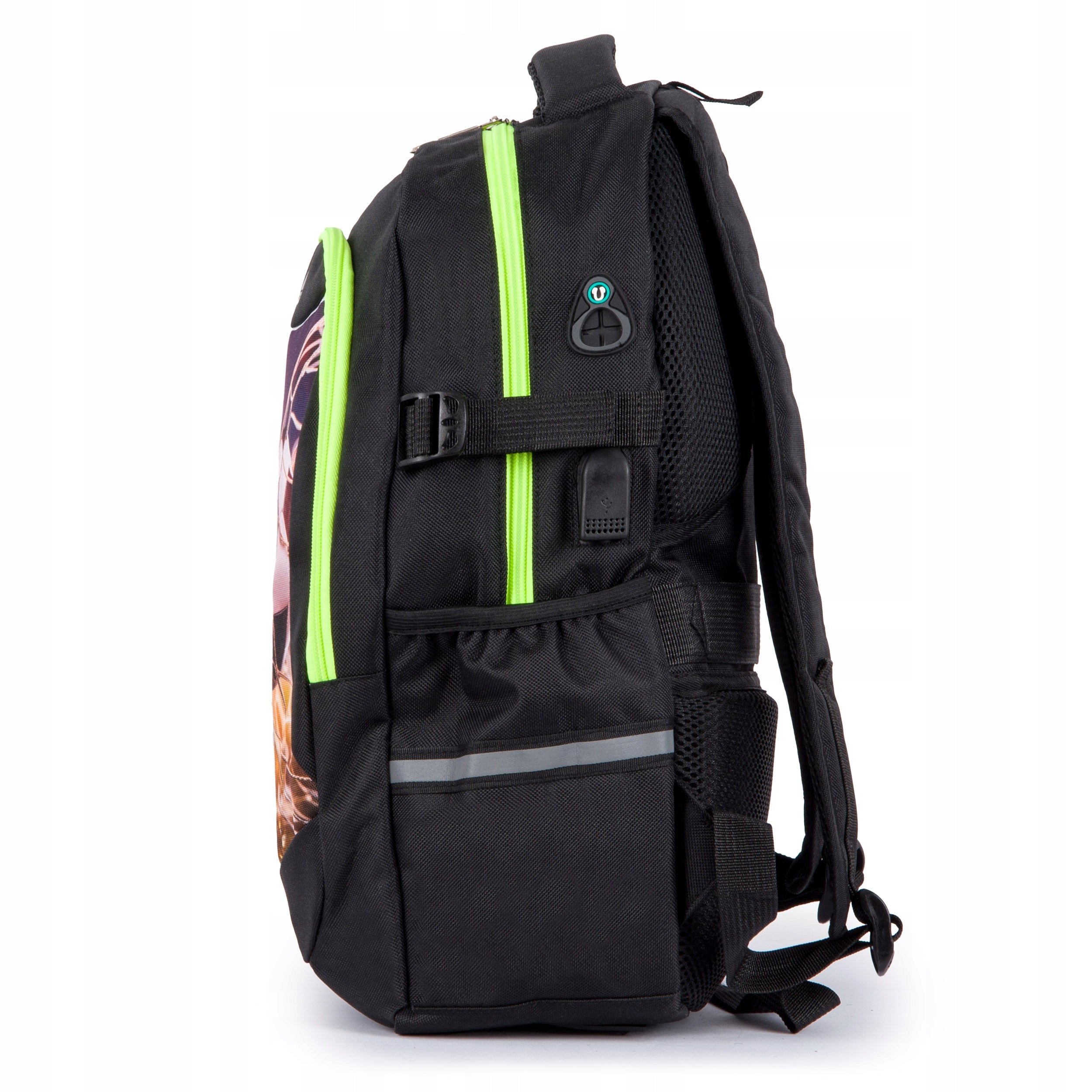 School Backpack Sports STRIKER Ball EURO 24 for boy youth LARGE Manufacturer code Plecak szkolny, plecak Striker czarny